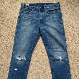 jcrew mens denim Distressed jeans style 770 waist 32 inseam 30